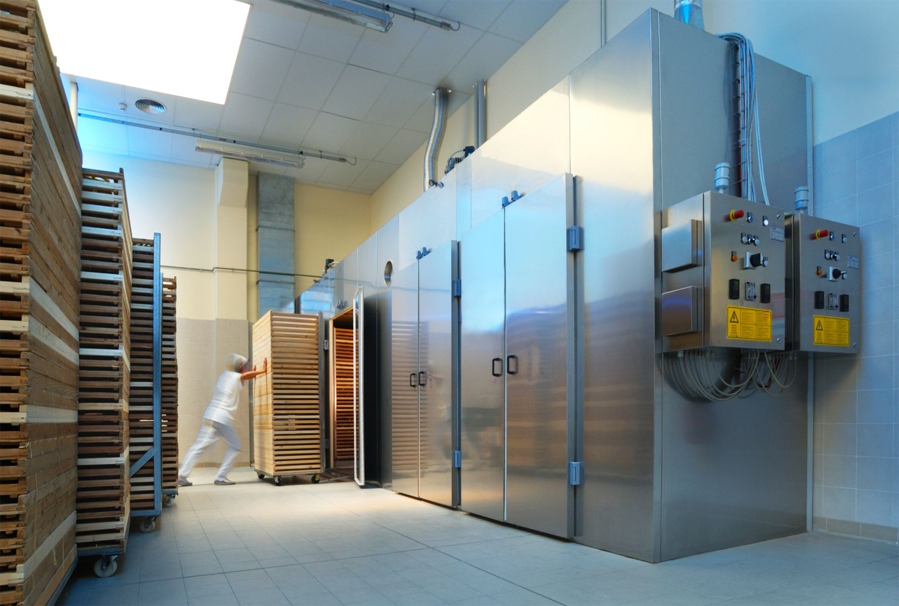 Almacenamiento frío de pasta italiana de producción de la industria